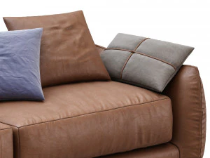 leather sofa james by montauksofa 3D Model