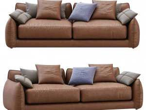 leather sofa james by montauksofa 3D Model
