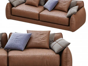 leather sofa james by montauksofa 3D Model