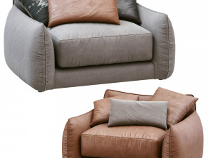 armchair james by montauksofa 3D 모델