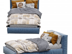 flexteam bed slim one Model 3D
