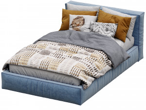 flexteam bed slim one Model 3D