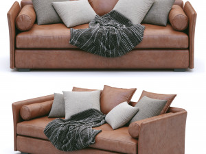 leather sofa figi isolotto 3D Модель