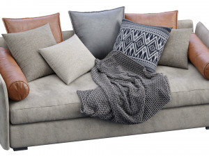 sofa figi isolotto 2 3D मॉडल