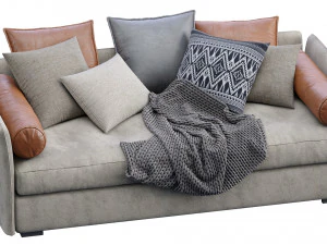 sofa figi isolotto 2 3D Model