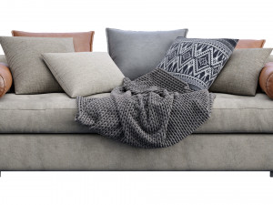 sofa figi isolotto 2 3D मॉडल