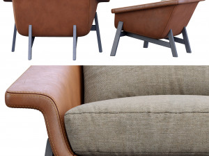 armchair sienna by casamania horm Modelo 3D