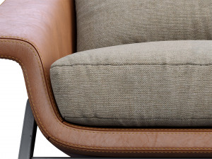 armchair sienna by casamania horm Modelo 3D