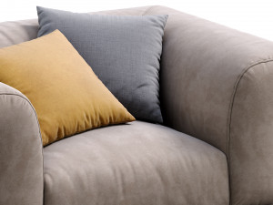 armchair soho by gianfranco ferre 3D मॉडल