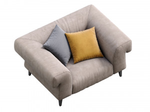 armchair soho by gianfranco ferre 3D मॉडल