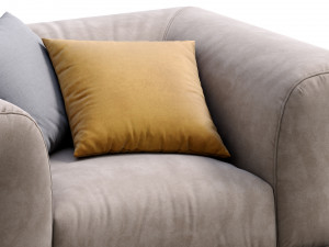 armchair soho by gianfranco ferre 3D मॉडल