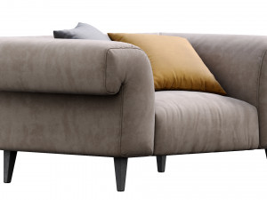armchair soho by gianfranco ferre 3D मॉडल