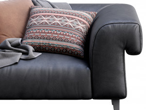 leather armchair soho Model 3D