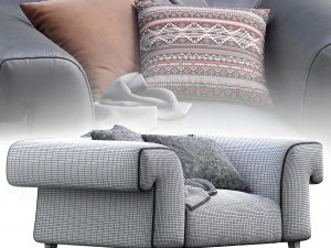 leather armchair soho 3D Model