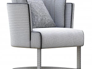 dining chair cervino by linteloo 3D Model