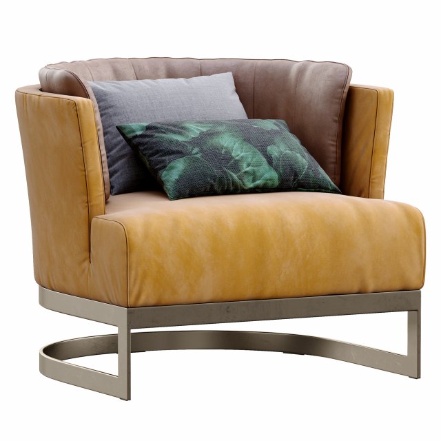 armchair cervino by linteloo 3D 모델 .c4d .max .obj .3ds .fbx .stl .blend 
