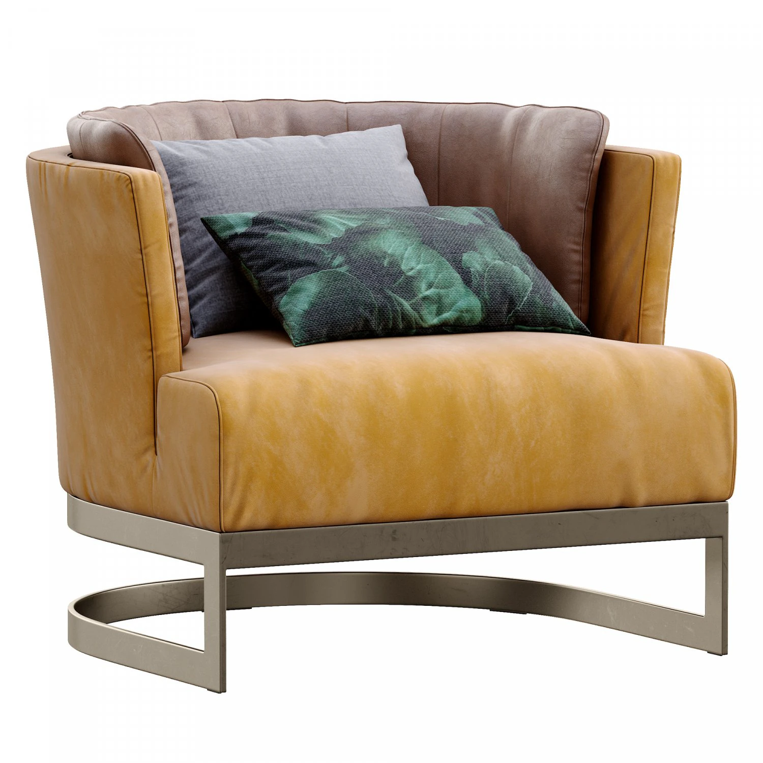 armchair cervino by linteloo 3D Model .c4d .max .obj .3ds .fbx .stl .blend 