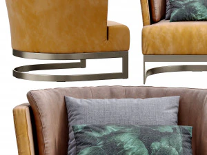 armchair cervino by linteloo 3D Model