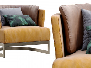 armchair cervino by linteloo 3D 모델