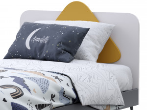 trio single bed by nidi 3Dモデル