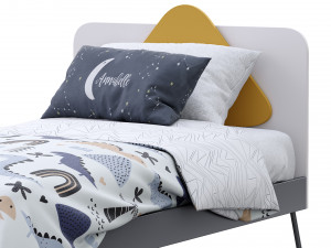 trio single bed by nidi 3Dモデル