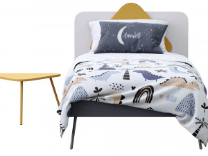trio single bed by nidi 3D Model
