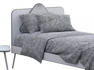 trio single bed by nidi 3Dモデル