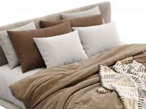 bed filo by pianca 3D Model