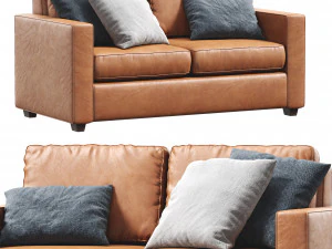 sof&aacute; henry de west elm Modelo 3D