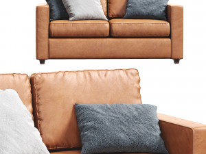 henry sofa by west elm 3D Model