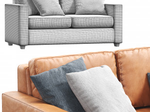 henry sofa by west elm 3D Model