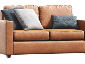 henry sofa by west elm 3D Model