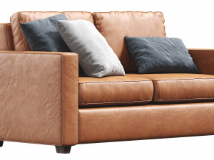 henry sofa by west elm 3D Model