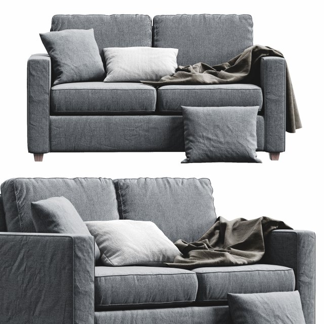 henry sofa by west elm Model 3D .c4d .max .obj .3ds .fbx .stl .blend 