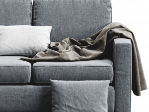 henry sofa by west elm Model 3D