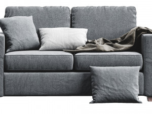 henry sofa by west elm Model 3D