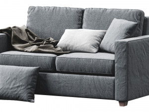 henry sofa by west elm Model 3D