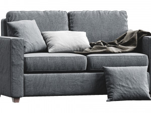 henry sofa by west elm Model 3D