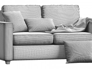 henry sofa by west elm Model 3D