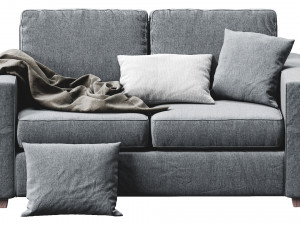 henry sofa by west elm Model 3D