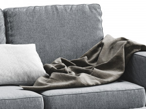 henry sofa by west elm Model 3D