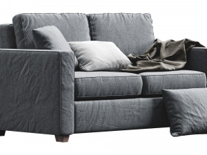 henry sofa by west elm Model 3D