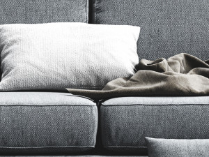 henry sofa by west elm Model 3D