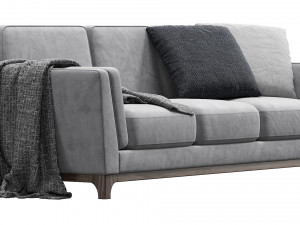 ceni volcanic gray sofa by article Modelo 3D
