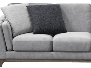 ceni volcanic gray sofa by article Modelo 3D
