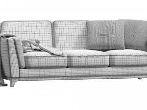 ceni volcanic gray sofa by article Modelo 3D