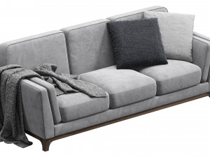 ceni volcanic gray sofa by article Modelo 3D