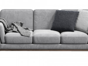 ceni volcanic gray sofa by article Modelo 3D