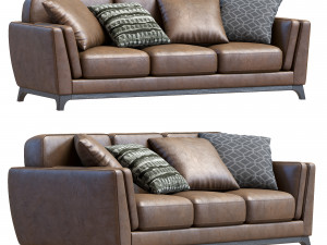 ceni volcanic leather sofa by article Modelo 3D