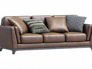 ceni volcanic leather sofa by article 3D Model